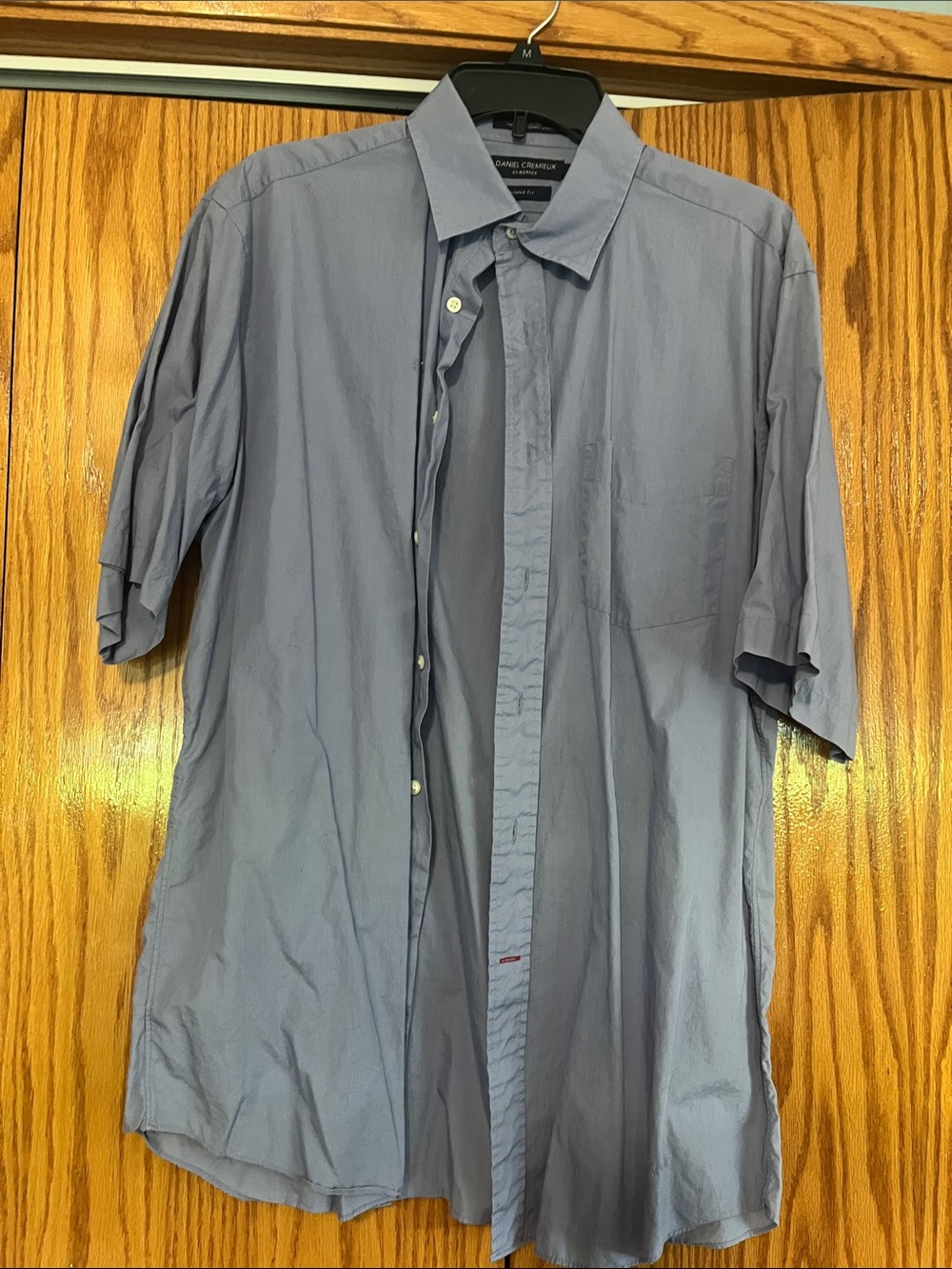 Kenneth Cole Light Blue Short-Sleeve Button-Down Shirt